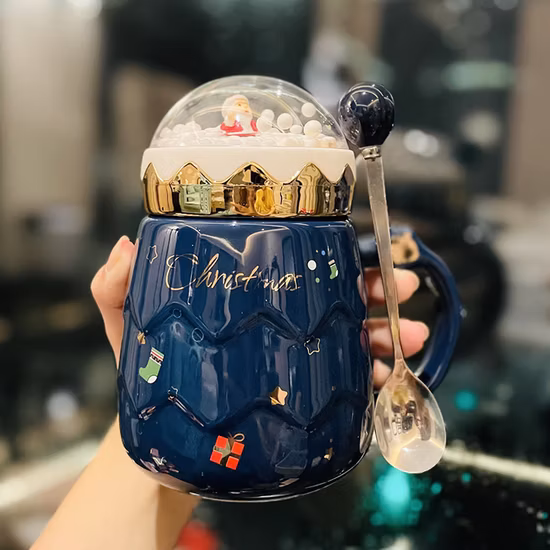 Керамическая кружка Кофейная кружка Санта-Клауса с подарочной коробкой