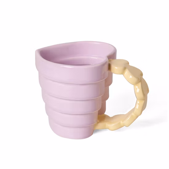 Подарки ко Дню святого Валентина, изготовленные на заказ керамические кофейные кружки в форме сердца